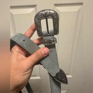 Free People baby blue belt